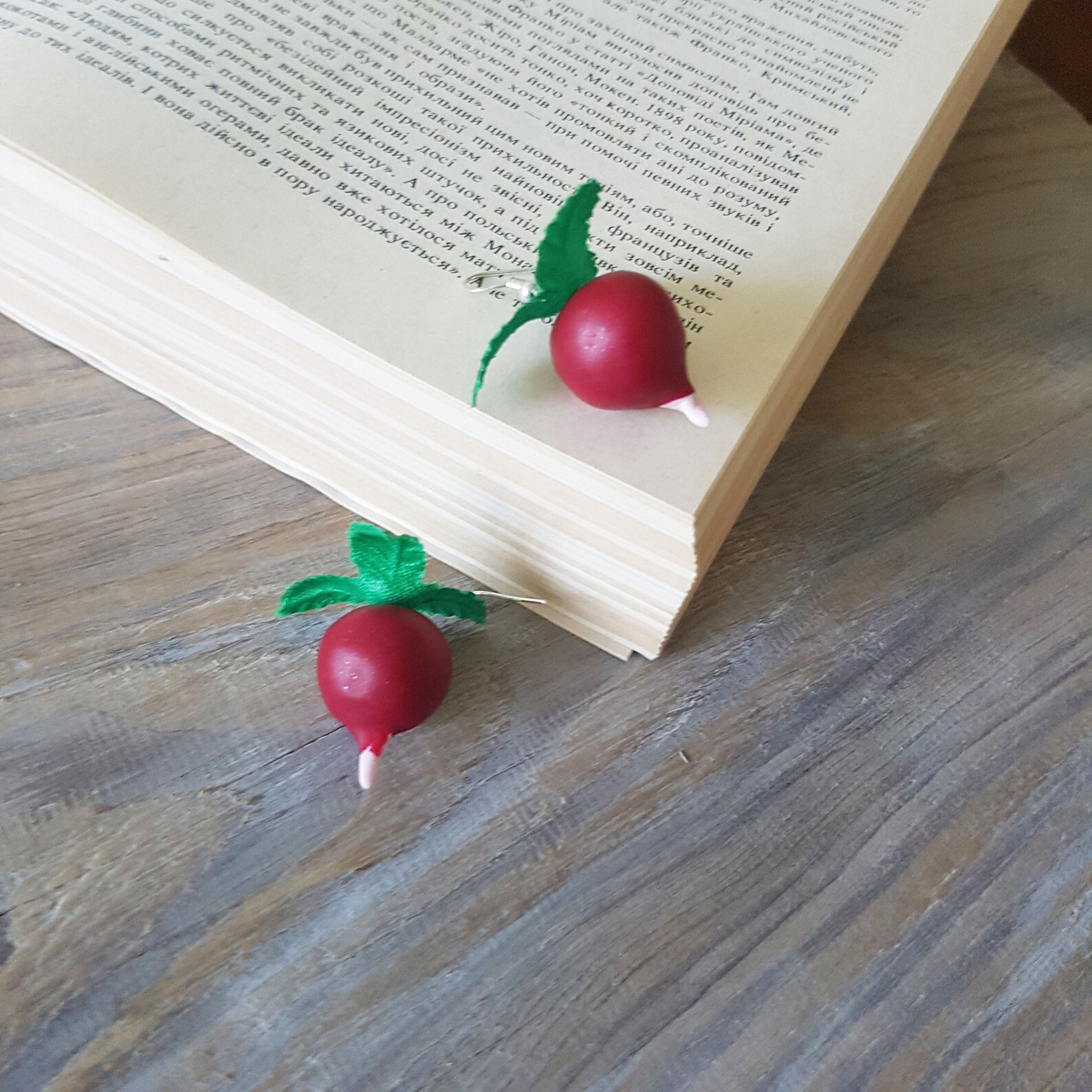 Radish Earrings Polymer clay radish earrings ClipOn Etsy