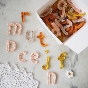 crochet alphabet letters