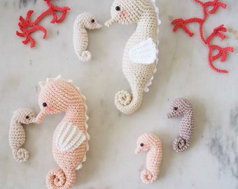 SEAHORSE CROCHET PATTERN - English / Crochet seahorse - amigurumi - crochet pattern