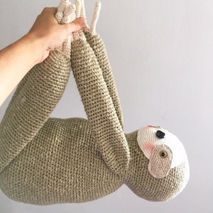 Gontrand, the great sloth - Giant sloth - Crochet pattern english / french - amigurumi pattern