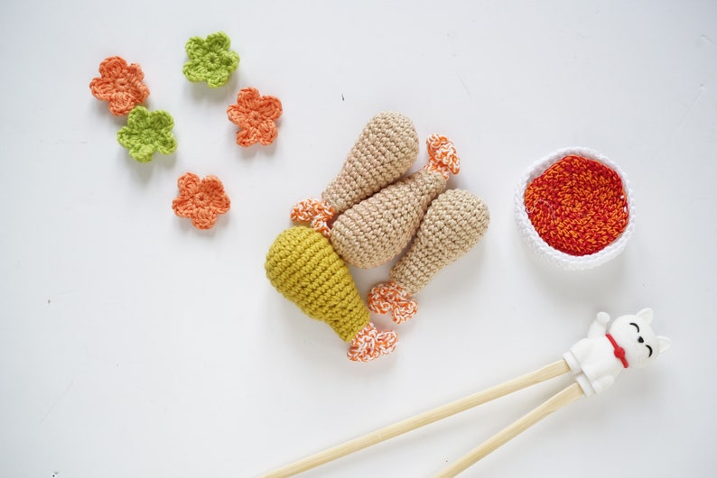Crochet pattern Asian crochet dinette amigurumi image 3