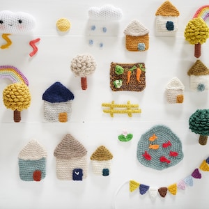 Explanations to crochet an entire village + the complete weather forecast