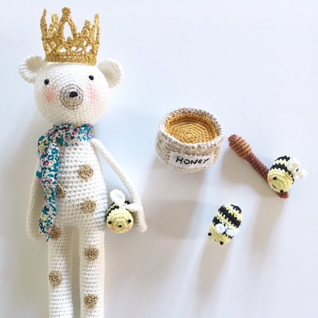 Sésame and Bees Crochet Pattern English and French Etsy