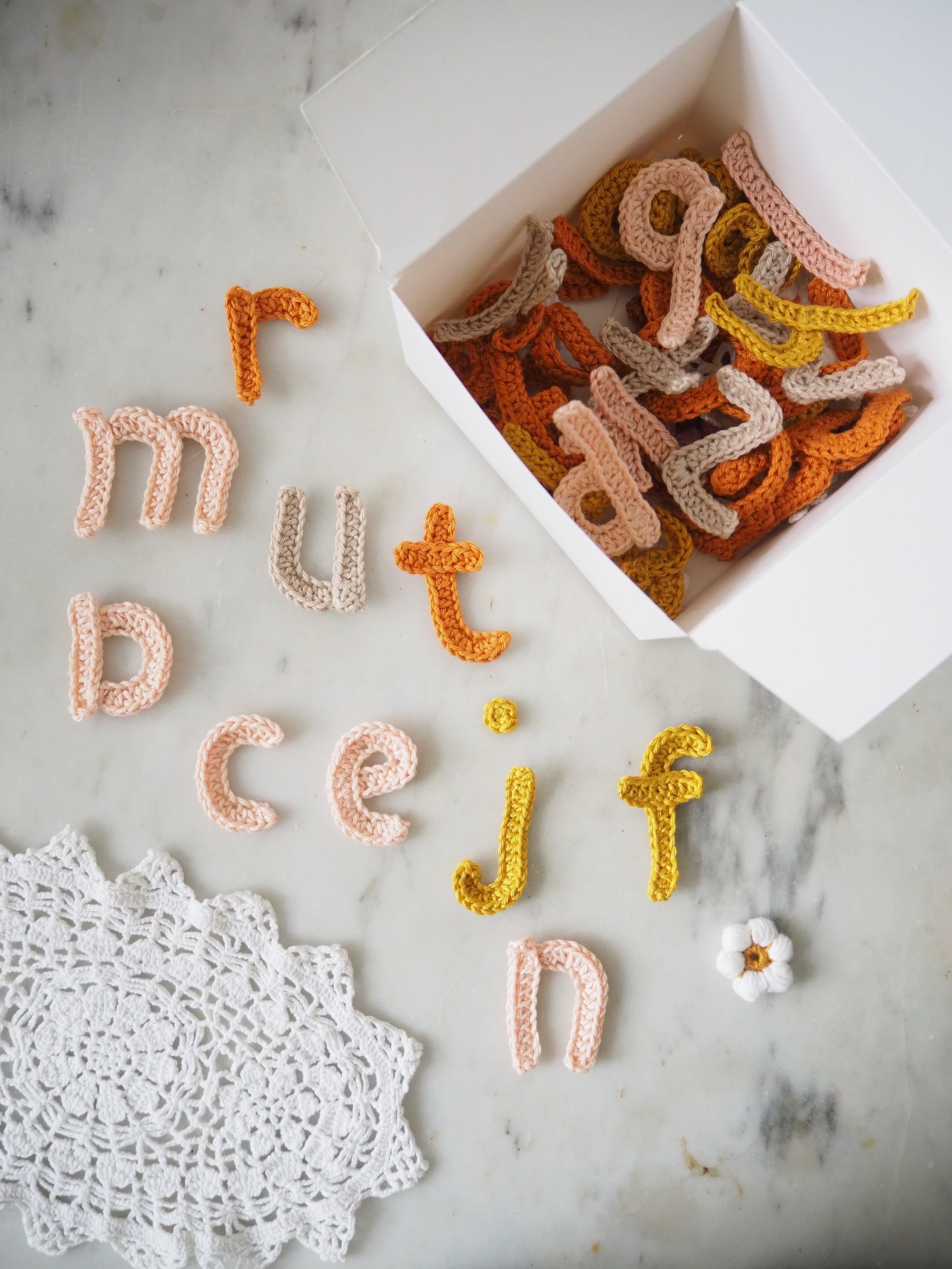 crochet alphabet letters