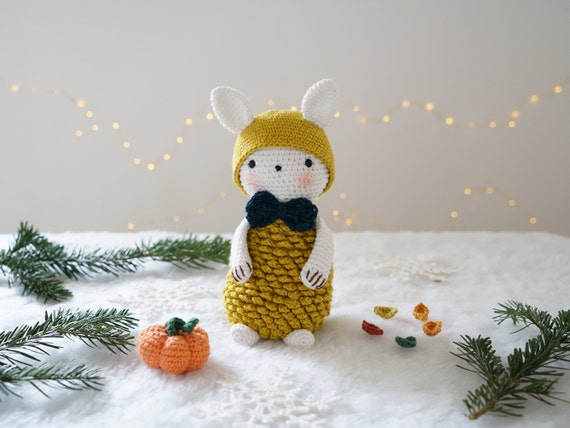 Pomidoux Patron De Crochet Du Lapin Pomme De Pin Amigurumi Etsy