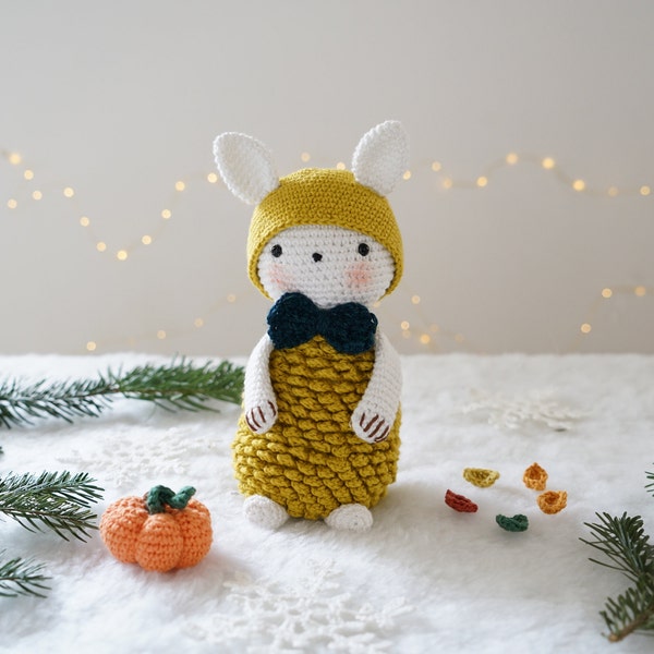 Pomidoux - patron de crochet du lapin pomme de pin - amigurumi