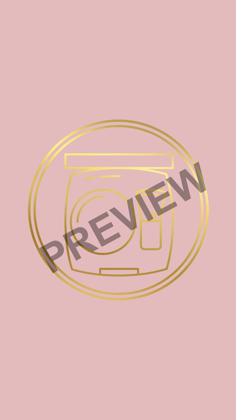 60 Set Beauty Edition Instagram Story Highlight Icon Covers Gold and Dusty Pink