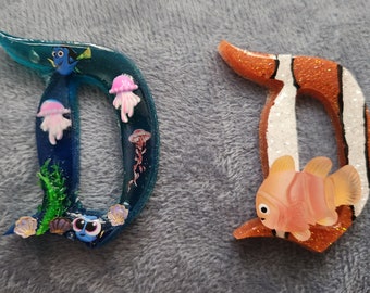 Buscando a Nemo y Dory Retro Disney D Broche