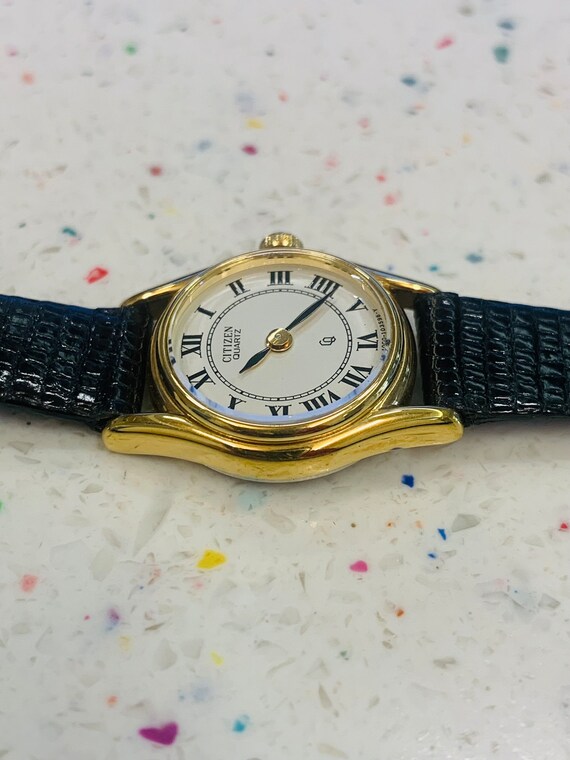 Vintage Classic Gold Plated Citizen Wrist Watch w… - image 4