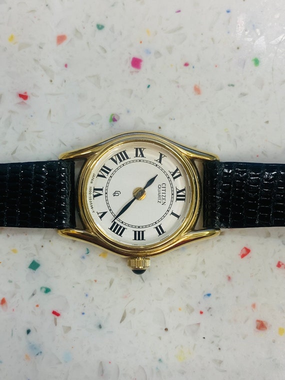 Vintage Classic Gold Plated Citizen Wrist Watch w… - image 9