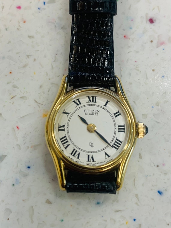 Vintage Classic Gold Plated Citizen Wrist Watch w… - image 3