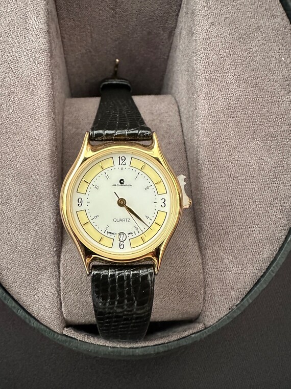 1980’s VINTAGE New Old Stock JB Champion Vintage Analog Diamond Quartz Watch 2
