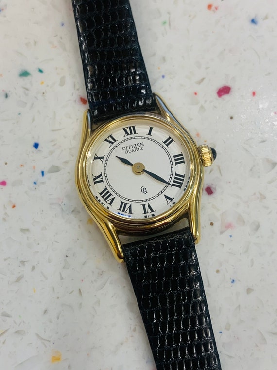 Vintage Classic Gold Plated Citizen Wrist Watch w… - image 1