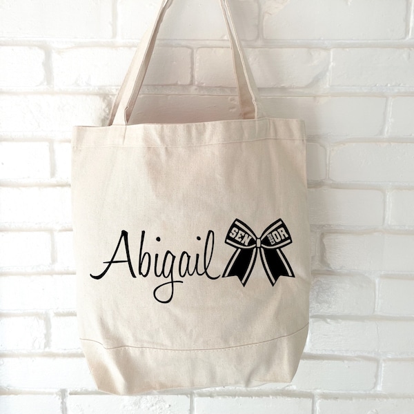 Personalized Cheer Graduation Bag | Senior 2023 Tote Bag | Bulk Cheer Team Competition Gifts | Cheerleading Coach Nationals | Allstar Party