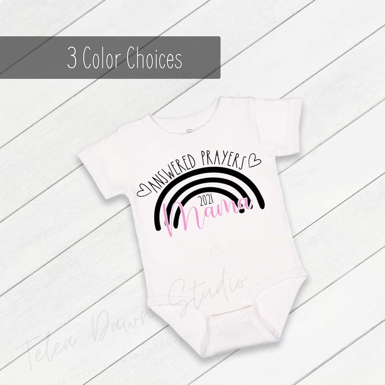 Baby Announcement for Grandparent Pregnancy Reveal Onesie\u00ae Rainbow Pregnancy Announcement Bodysuit Rainbow Mama Onesie\u00ae Announcement