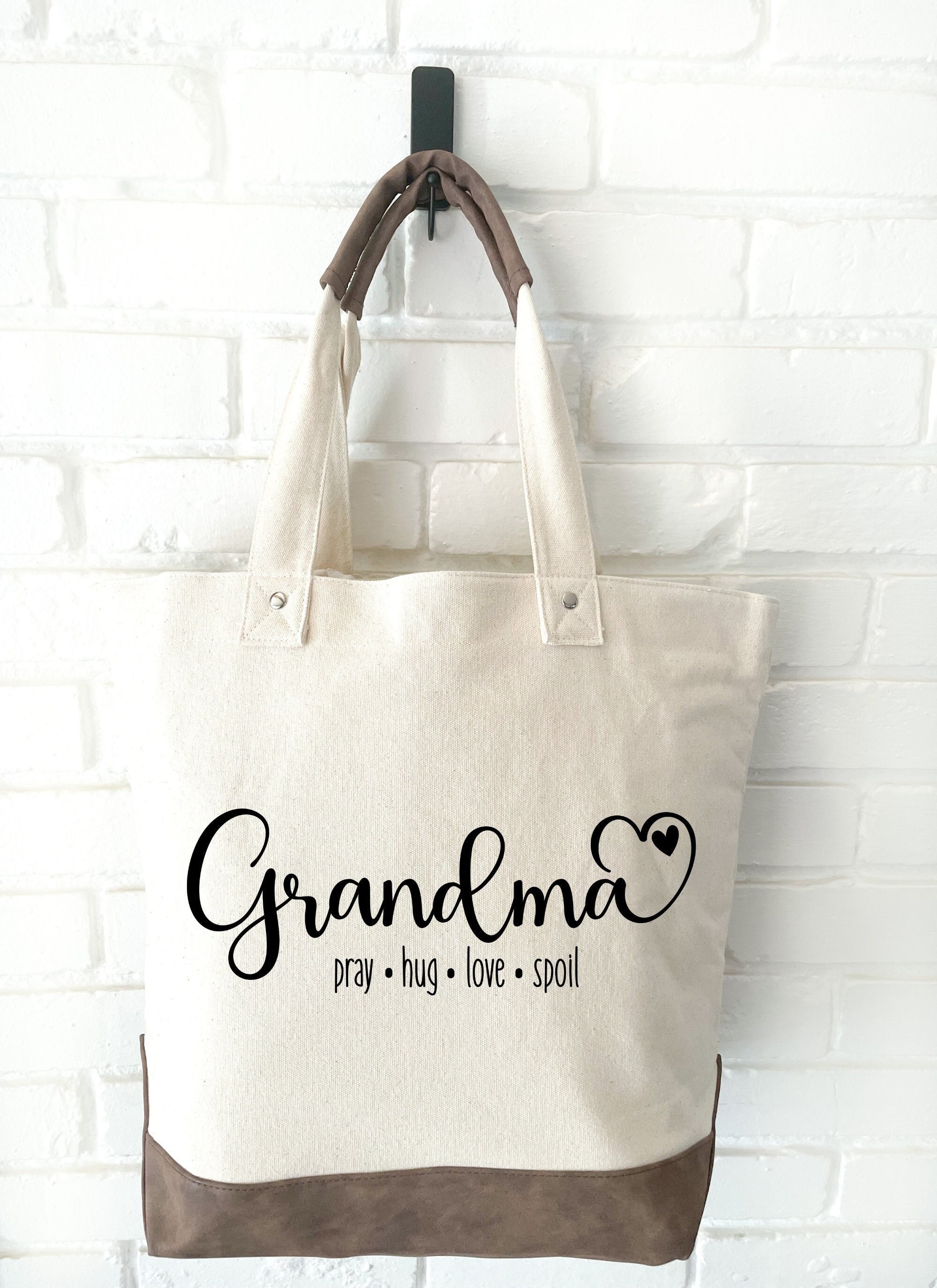 Personalized Knitting Tote Bag Custom Name Project Bag for Crochet Storage  Knitting Gift Idea for Knitter Grandma Gift Mother's Day Gift 