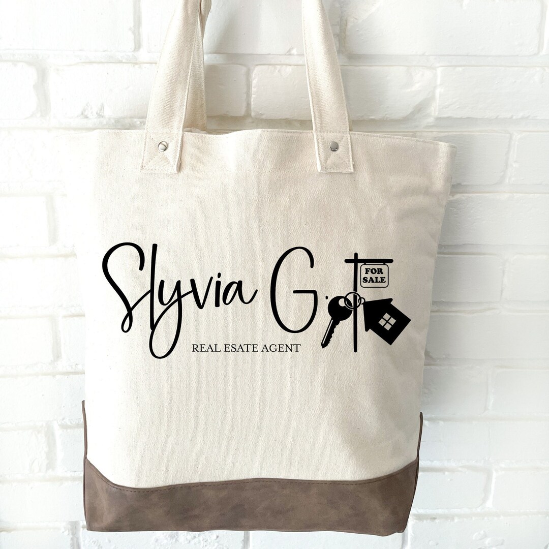 Real Estate Agent Tote Bag Realtor Agent Gift Personalized Etsy