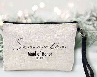 Bridesmaid Cosmetic Bag | Bridesmaid Gift | Cosmetic Case | Bridesmaid Proposal | Bridesmaid Bag | Personalized Makeup Bag