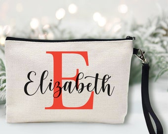 Monogrammed Bridesmaid Cosmetic Bag | Bridesmaid Gift | Cosmetic Case | Bridesmaid Proposal | Bridesmaid Bag | Personalized Makeup Bag