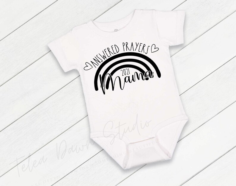 Baby Announcement for Grandparent Pregnancy Reveal Onesie\u00ae Rainbow Pregnancy Announcement Bodysuit Rainbow Mama Onesie\u00ae Announcement