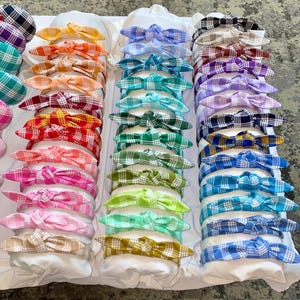Palaka Headband - Hawaiian Gingham Top Knot Headbands - Made in Hawai’i
