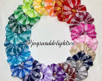 Palaka Hawaiian Gingham Scrunchies YOU CHOOSE! - Made in Hawai’i