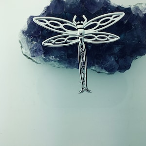 Celtic Dragonfly Pin/Brooch (JPEW7022) Highland Dragonfly Brooch