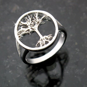 Sterling Silver  Family Tree RING Tree of Life (BQ1012TREE RING)
