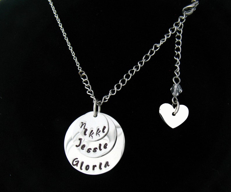 CD3 My Lovie/'s TRIPLE Hand Forged Round Necklace