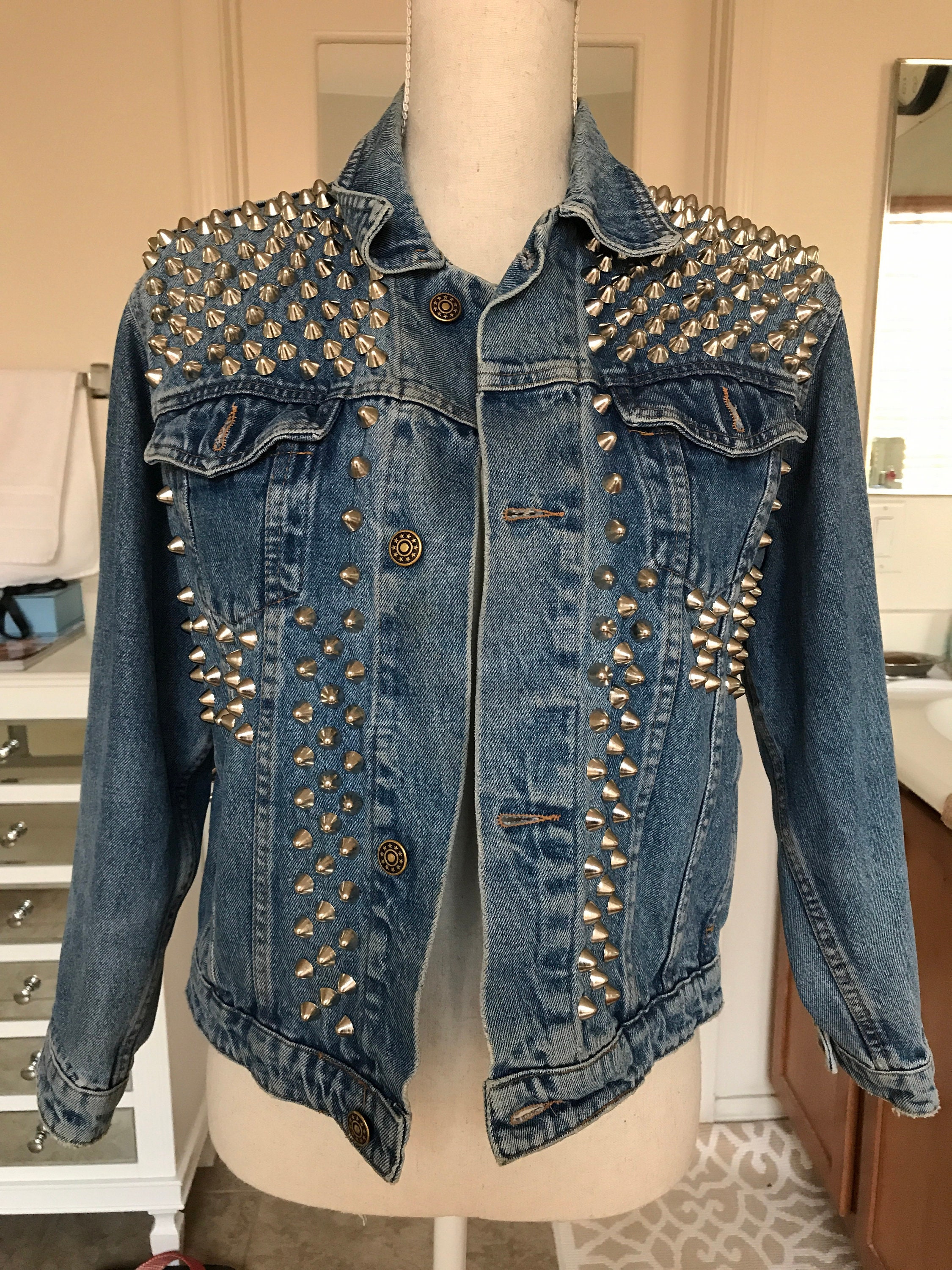 【希少】Denim & Supply Studded Denim Jacket Studded Denim Jacket – Midnight Hour