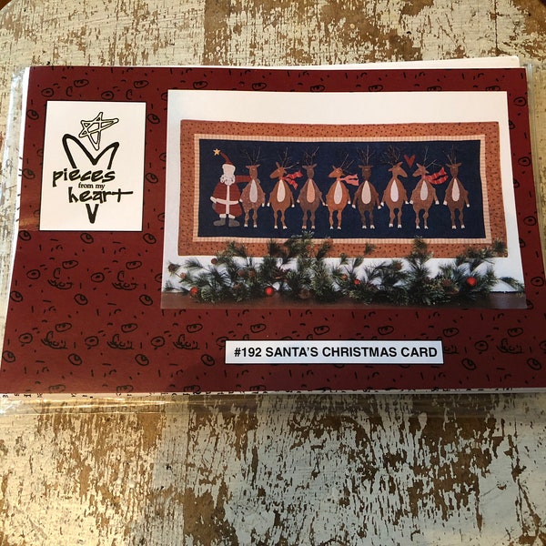 Santa's Christmas Card pattern only