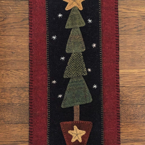 Wool Applique Kit "My Christmas Tree pattern by Bloomin Minds