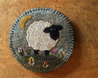 Wool Applique Kit: &quot;In The Meadow&quot; Needle Keep by Village Wool LLC