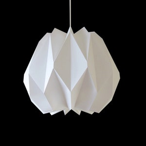 Origami Pendant Lamp "Carla" Foil White Size S&M