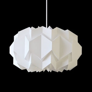 Origami pendant lamp "Ottilie" foil white size XXL