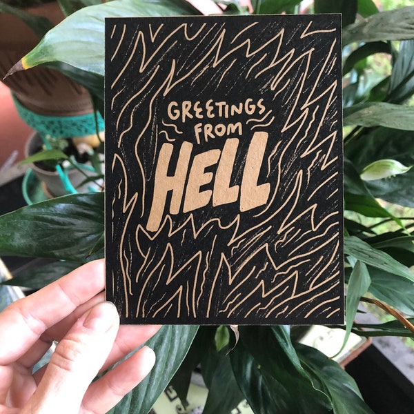 Greetings from HELL Postcard Set (Pack of 5)