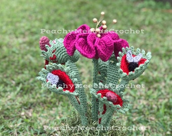 PATTERN. Venus Fly Trap Crochet Pattern. Crochet Carnivorous Plant