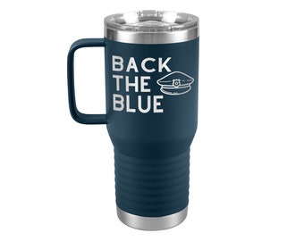 Back The Blue 20oz Insulated Travel Tumbler