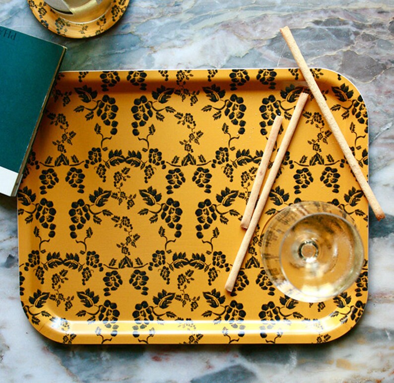 Ochre Sustainably Made Birch Tray // Medium Decorative Vine Etsy