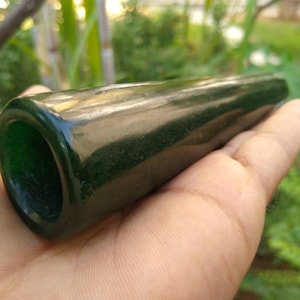 Handmade Green jade Chillum Jade Pipe (5 Inch)