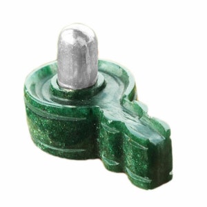 Handmade Parad Lingam & Jade Yoni Base
