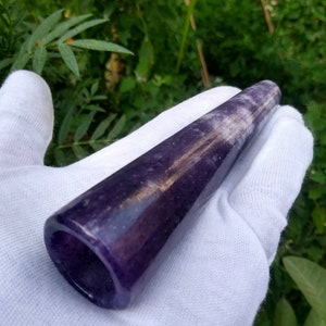 Handmade Lepidolite Chillum Tobacco Pipe(1)