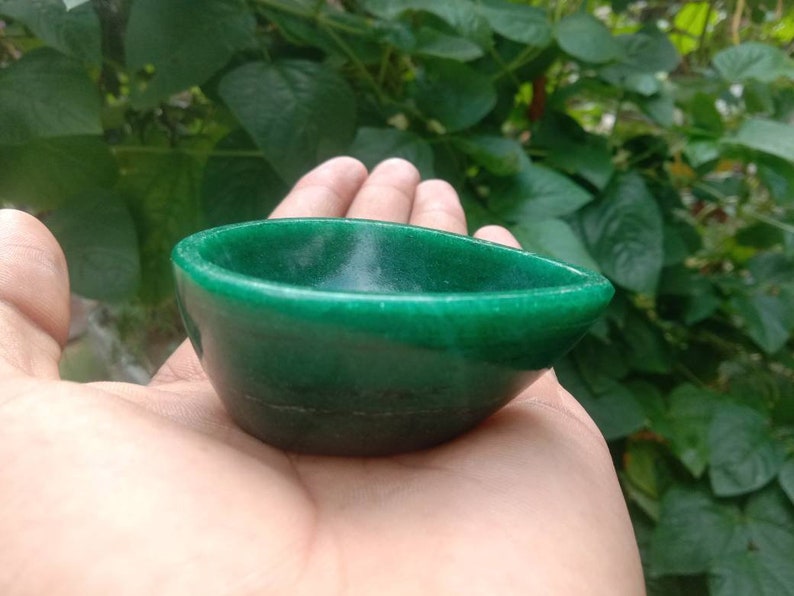 Handmade Green Zade Diya Royal Stone Diya