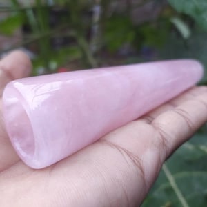 Handmade Rose Quartz Chillum | Tobacco Pipe