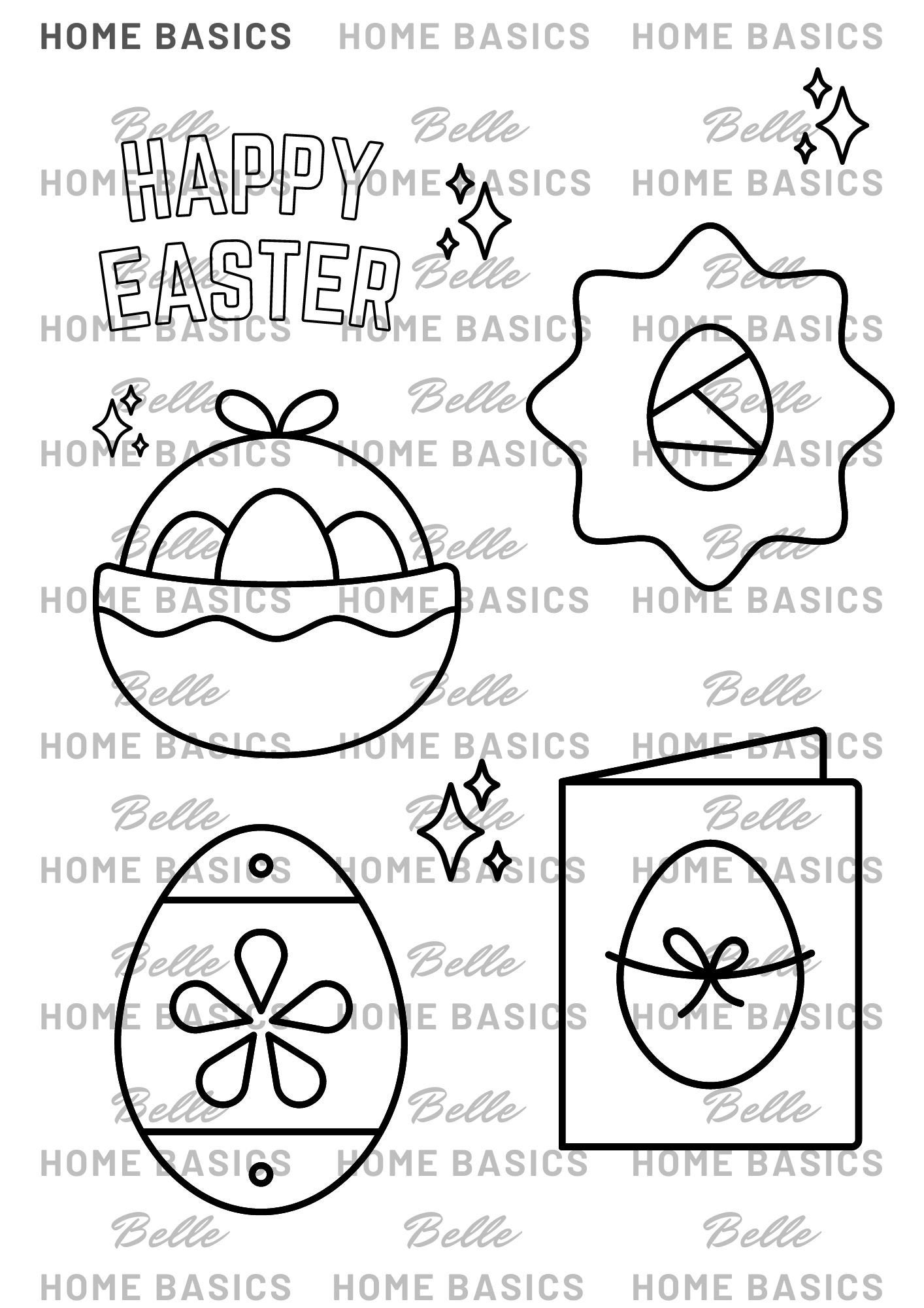 4 Easter Coloring Pages for Kids | Easter | Coloring Pages - Etsy