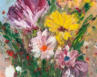 Stillleben Gemälde, original Kunst, Ölgemälde, 8x10x2.5 Stillleben, schöne Kunst, Sammlerstück, moderner Impressionist, Wandkunst, Blumen