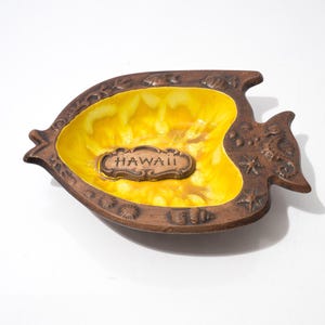 ヴィンテージ トレジャークラフト ハワイ フィッシュ ダブルサーバー トップ トレイ ディップホルダー トレイ