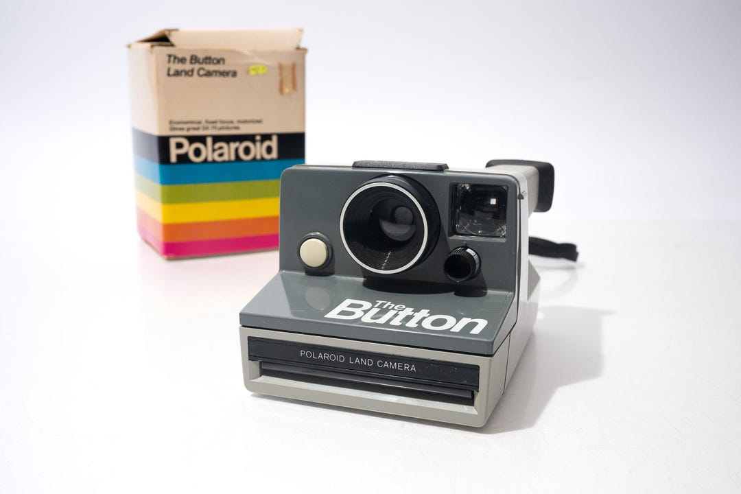 Retro Instant Camera, the Button by Polaroid, Untested, 1980s - Etsy