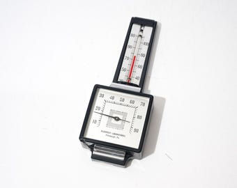 Vintage Art Deco Style Thermometer and Hygrometer, Kleentest Laboratories, AS IS