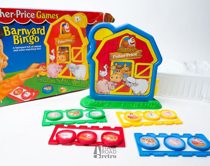 Fisher Price Barnyard Bingo – Lustiges Tier-Bingo Für Kinder – Fördert Denken, Motorik & Kooperation